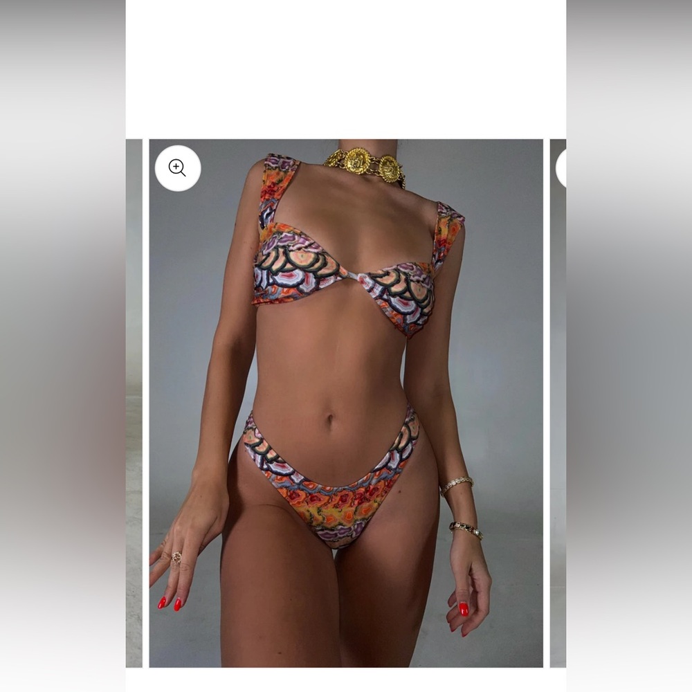Strawberry Milk Mob Tiger Tail Bikini